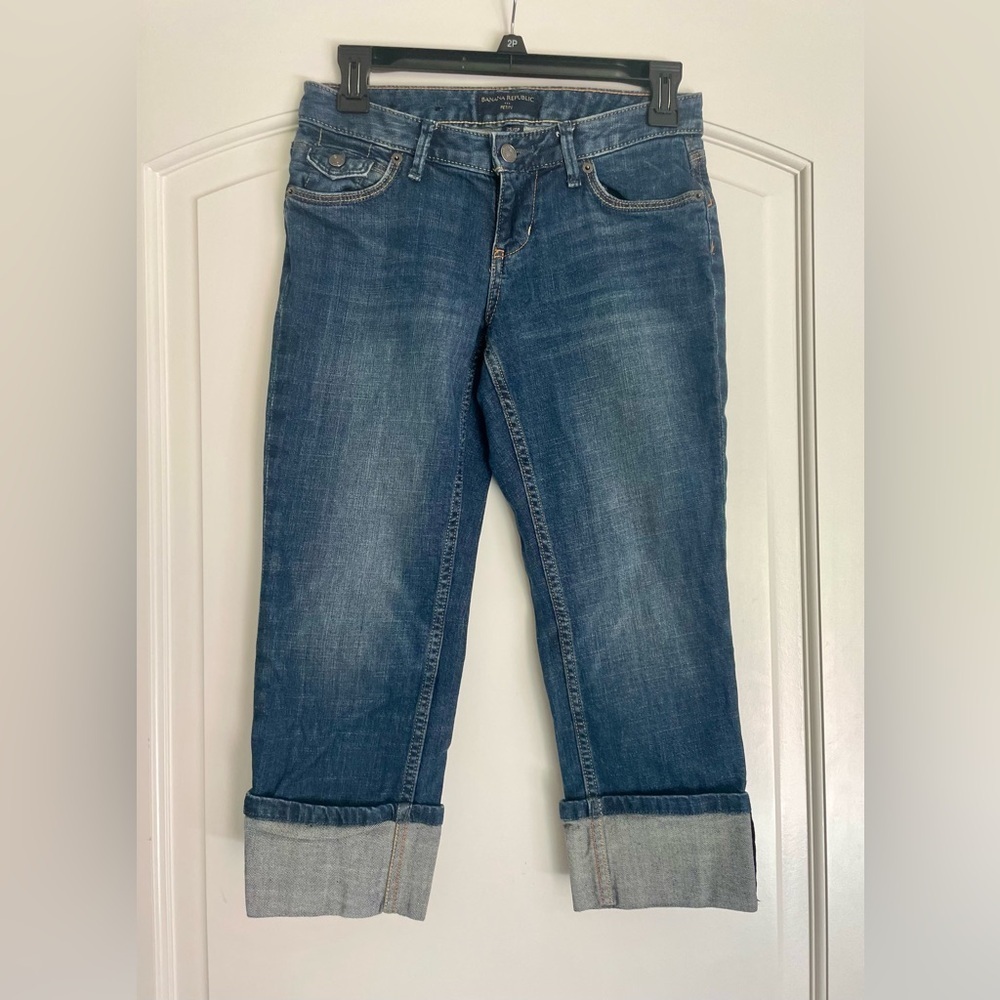 Banana Republic Blue Cropped Capri Women’s Jeans 25 0P